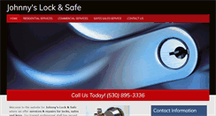Desktop Screenshot of johnnylockandsafe.com